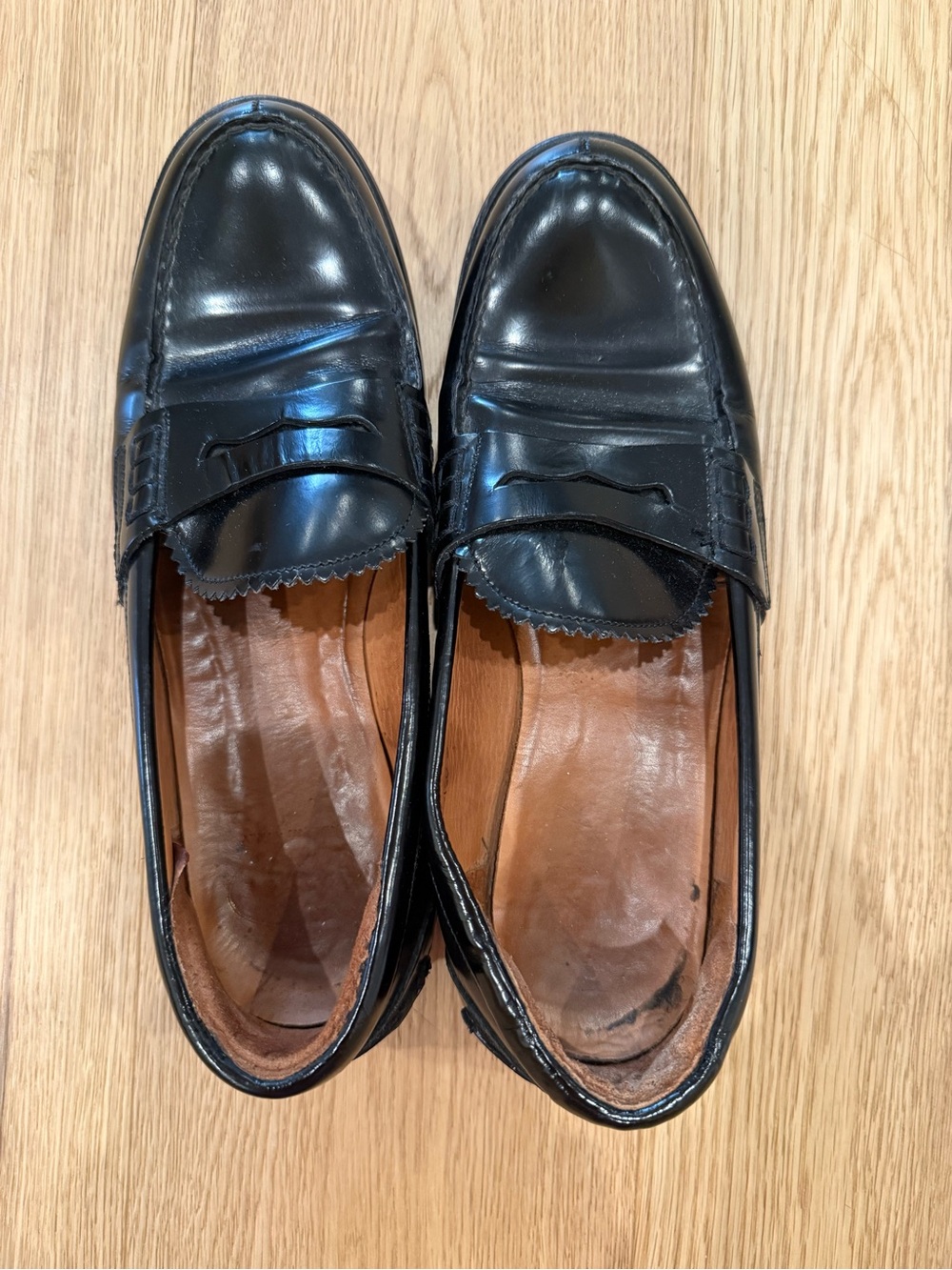 Church’s Classic Black Leather Penny Loafers Women - Picture 3 of 5